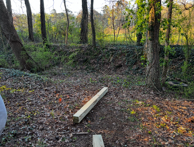 Slope before landscape steps were built
