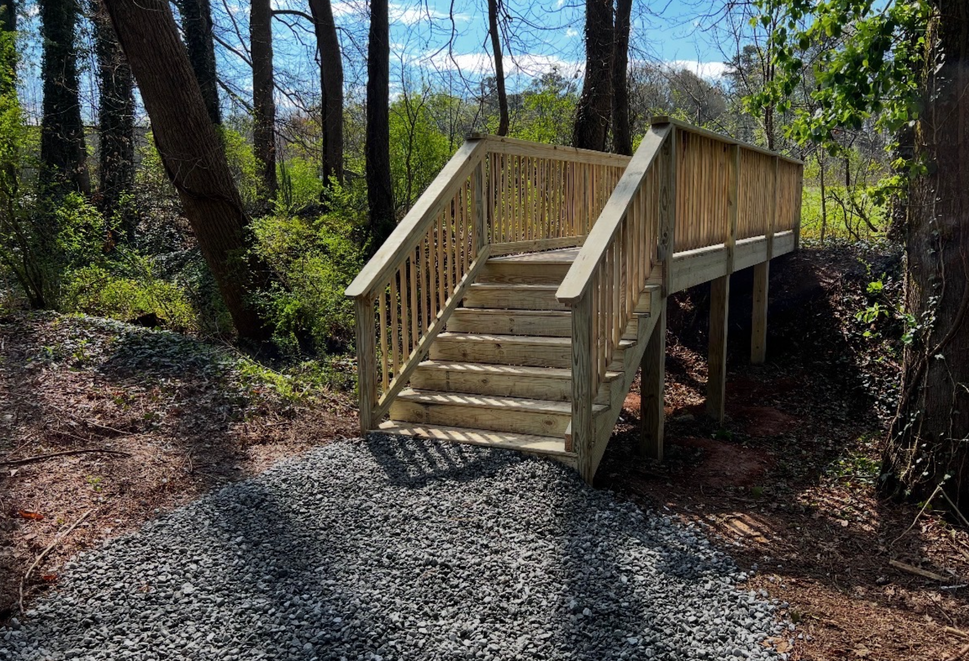 Landscape steps installation in Adairsville, GA